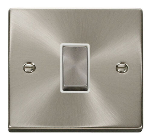 Click Deco Satin Chrome White Insert Socket & Switches Range - Picture 12 of 44