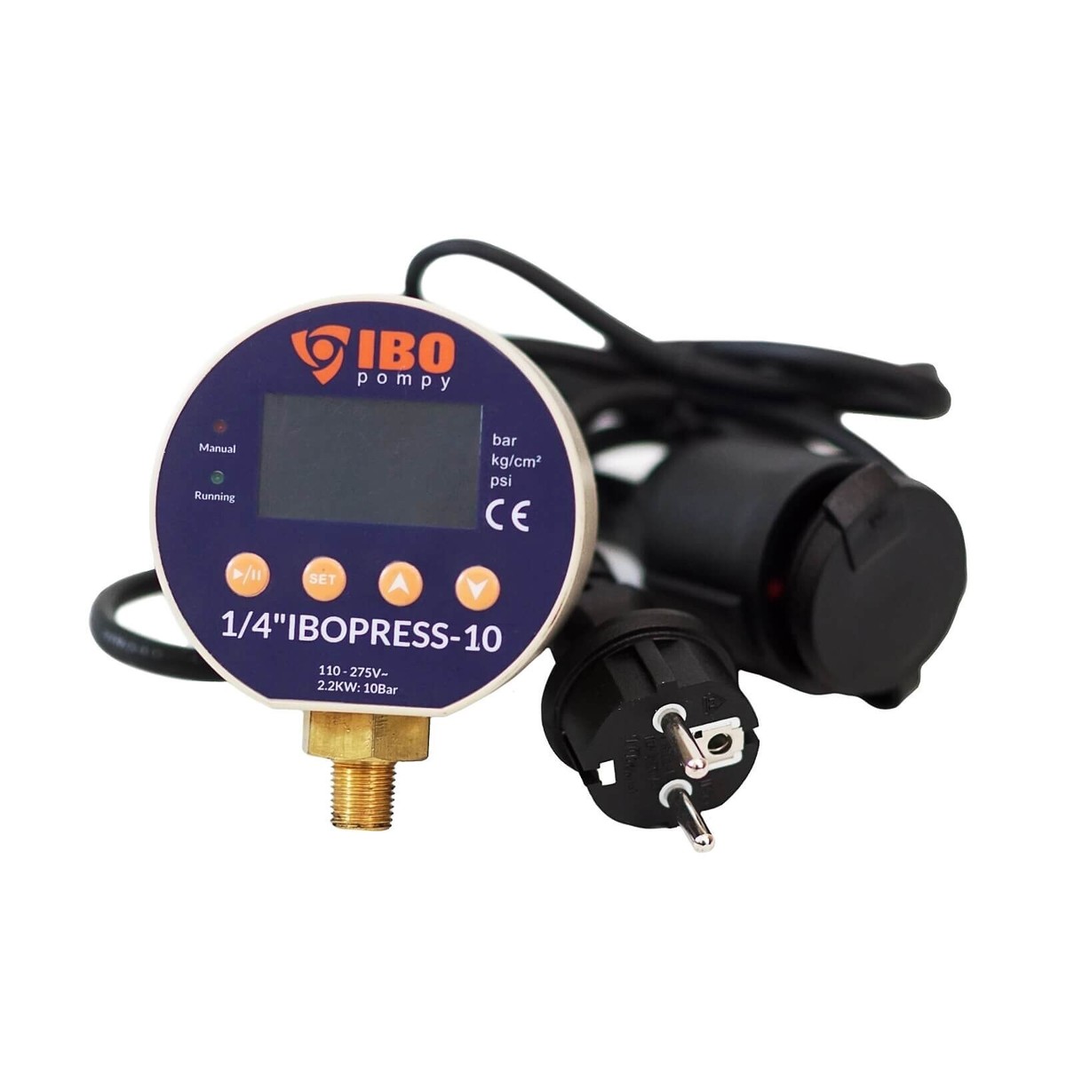 IBOPRESS SX 1/4″ Elektronischer Druckschalter Für Einphasige Pumpen – Trockenlaufschutz, 0,5–10 Bar, Pumpensteuerung Druckwächter 0,5-10 Bar IBOPRESS SX 1/4″ Elektronischer Druckschalter Für Einphasige Pumpen – Trockenlaufschutz, 0,5–10 Bar, Pumpensteuerung Druckwächter 0,5-10 Bar