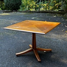 Drexel Parallel Wood Mid Century Coffee Table End Side 1960s 50s 60s Butterfly