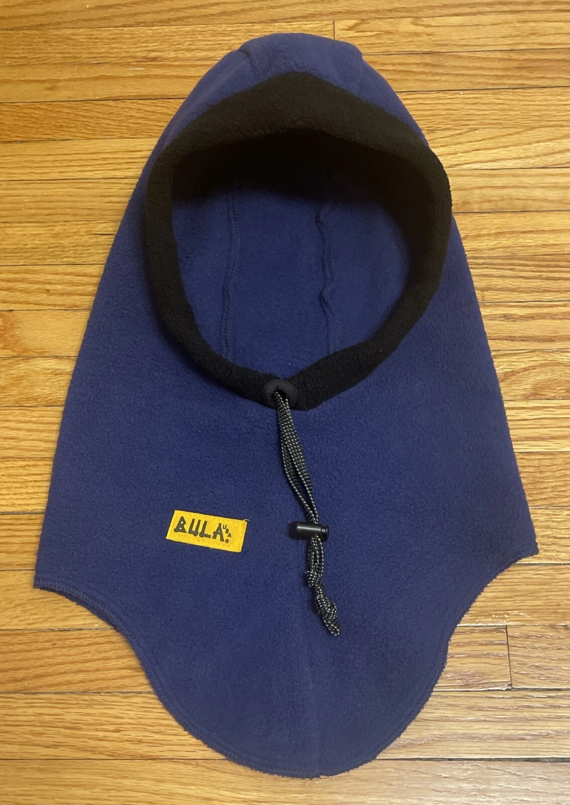 Vintage Bula USA Fleece Ski Snow Adult One Size Adjustable Cinch Balaclava Hood
