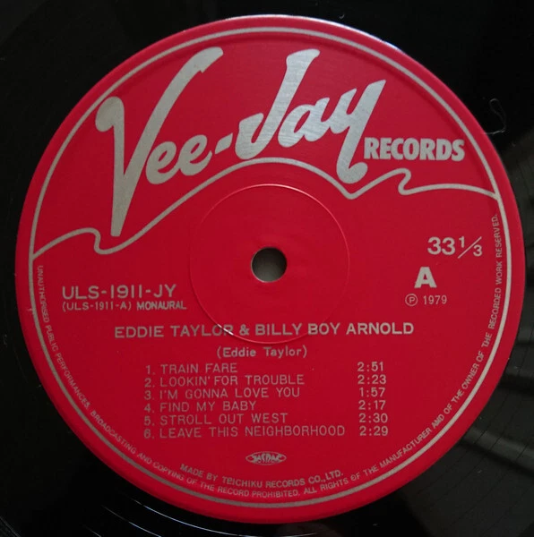 Eddie Taylor & Billy Boy Arnold - Eddie Taylor & Billy Boy Arnold (LP, Comp, Mon - Image 4 of 4