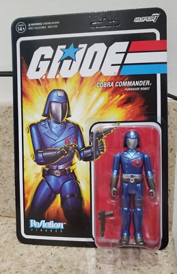 Cobra Commander Funhouse Robot G.I. Joe Super 7 Reaction Action Figure