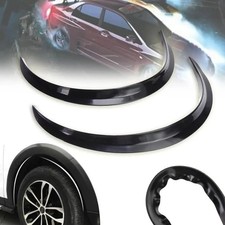 2Pcs Universal Car Wheel Eyebrow Arches Glossy Black 73cm Fender Flares Lips