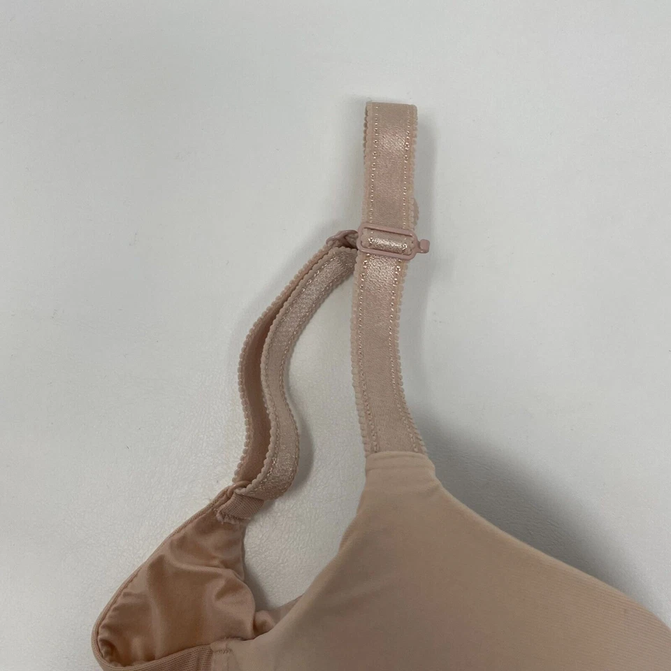 Chantelle Lace Comfort Flex Sweetheart T-Shirt Bra Womens 30G Beige Tan - Image 3 of 4