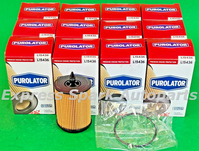 Case of 12 Engine Oil Filter PUROLATOR L15436 For BUICK, CHEVROLET, GMC, CH9018