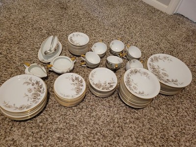 Vtg Noritake China 5142 LASALLE Dining Service Set 85 Pieces 11