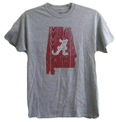 University Of Alabama State Shaped Logo T Shirt Adult M Medium NCAA Bama Tide