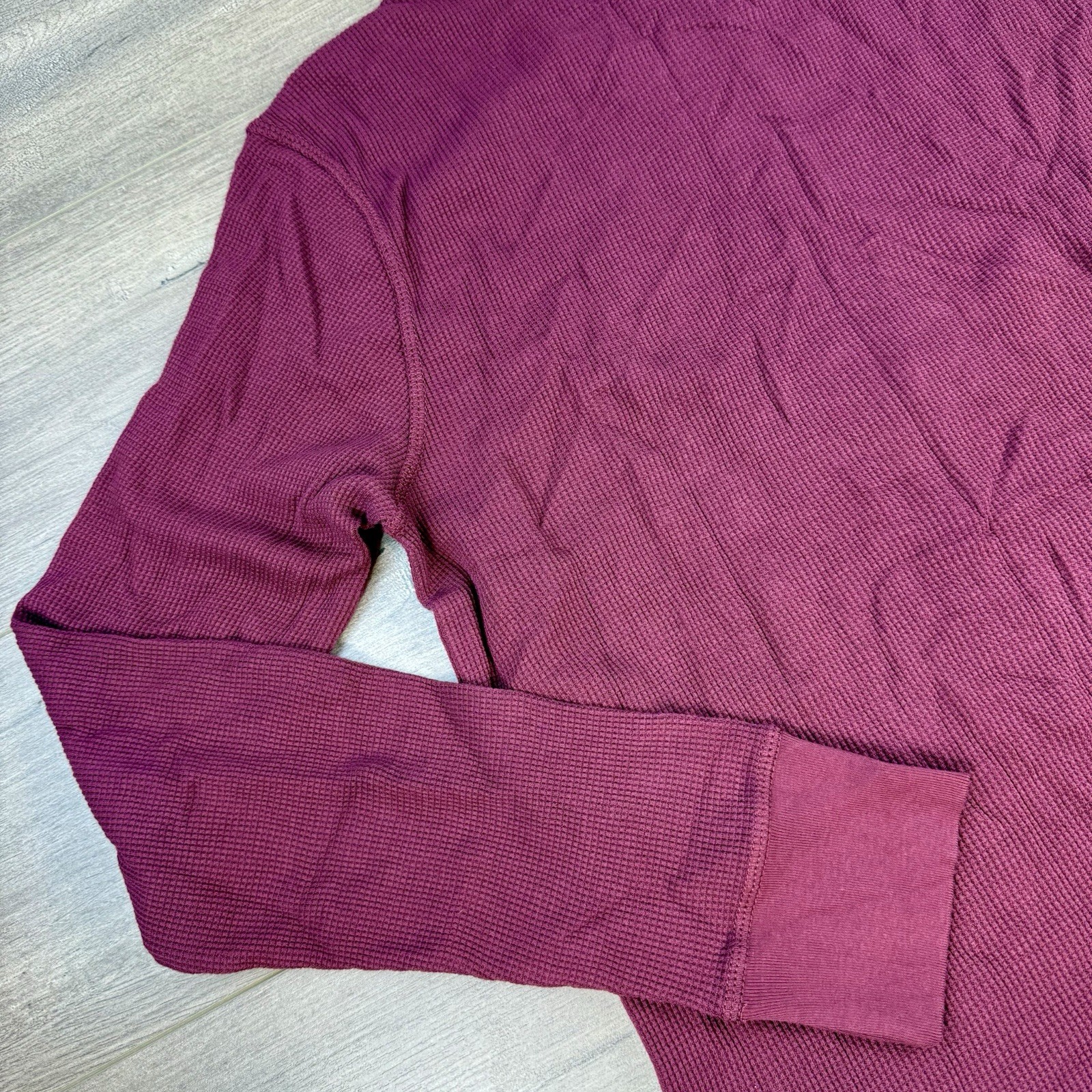 NWT Vtg Polo Jeans Company Ralph Lauren Thermal Waffle Knit Crew Neck LS thumbnail 8