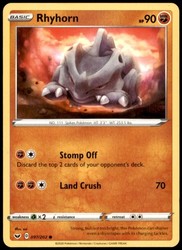 Rhyhorn 097/202 Sword & Shield Base Set Common