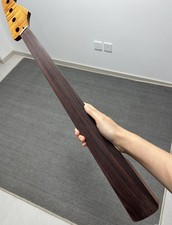 Rosewood Jazz BASS 20Fret Satin DIY Roasted Flame Maple guitar neck 34in