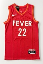 NWT! WNBA Indiana Fever #22 Caitlin Clark Pinstripe Stitch Red Jersey! All Size!