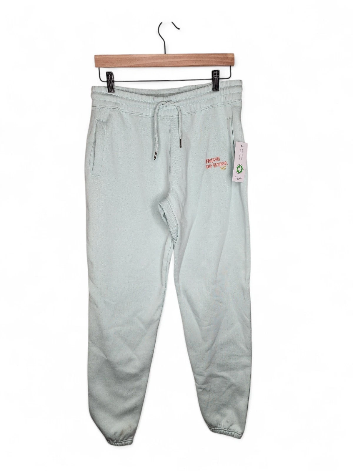 Frais Boys Club Facon De Vivre Fleece Jogger Pants in Pale Green Size M
