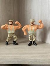WWF Hasbro Luke and Butch "The Bushwhackers" Action Figure Series 10 with hats