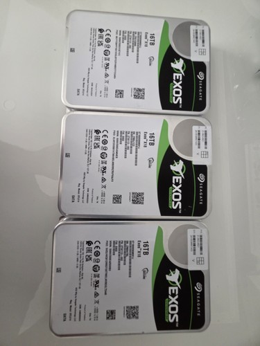 New ListingSeagate Exos X16 16TB Enterprise HDD SATA 6Gb/s 3.5" Hard Drive ST16000NM001G
