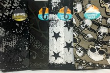 Bandana 21x21 Multifunctional   New w/ Tags Bandanas 4 Pack Cotton - Skull