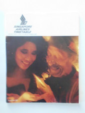 SYSTEM TIMETABLE SINGAPORE AIRLINES 1985 ROUTE MAP
