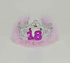 18th Birthday 18 Flashing Tiara Crown Princess Party Favor Costume Accessory