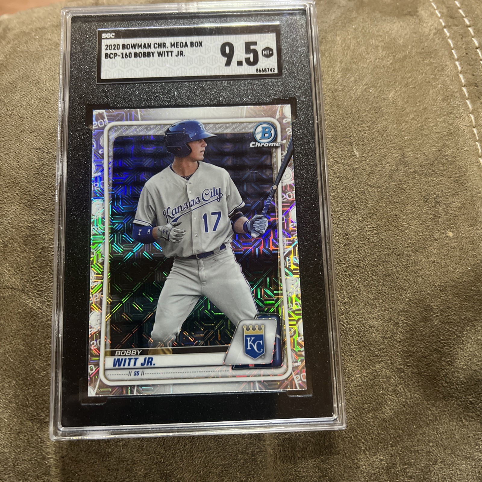 Bobby Witt Jr Bowman Chrome 2020 Mega Box  BCP-160 SGC 9.5