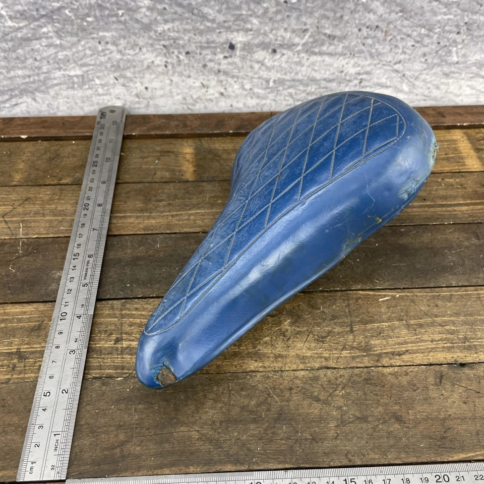 Asiento de sillín de bicicleta BMX vintage para motocross hecho en EE. UU. acolchado vinilo crucero Foto 2 de 4