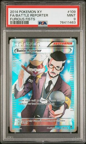 PSA 9 - XY Furious Fists - Battle Reporter - 109/111 - Full Art Ultra Rare