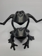 SPI San Pacific International Metal Frog Frigs Playing LeapFrog Finished Brass 