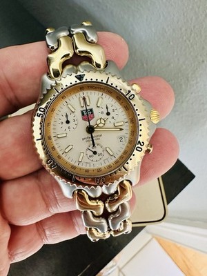 Vintage Tag Heuer Gold & Steel Chronograph Watch Ref CG1120-0 | eBay