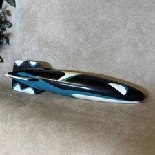 SwimWays Toypedo Vintage Orca Whale Blue White & Black Torpedo Pool 11.5" 