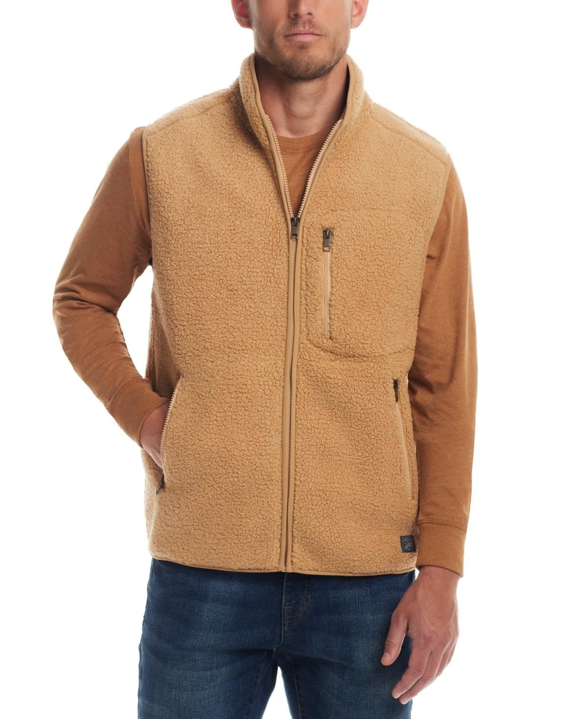 Weatherproof Vintage Men's Teddy Zip-Front Vest XXL
