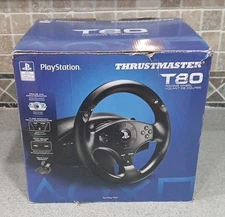 Playstation Thrustmaster T80 Game Racing Wheel & Pedal W Desk Clamp PS3 & PS4 