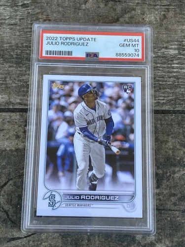 JULIO RODRIGUEZ 2022 Topps Update #US44 Rookie RC PSA 10 GEM MINT Mariners