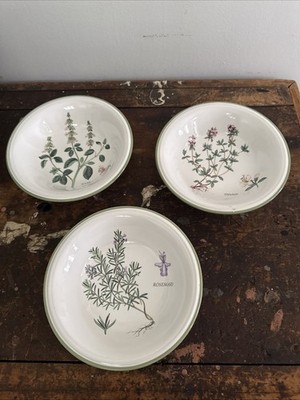 3 Herb Garden Soup Bowl Studio Nova by Mikasa Basil Thyme Rosemary Y2375