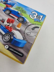 LEGO Creator 31027 3 in 1 Blue Racer With Cones Race Car building toy  New