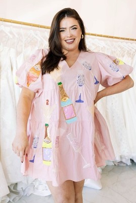 queen of sparkles champagne dress QUEEN OF SPARKLES Sequin CHAMPAGNE TOWER Shoulder Pad Dress