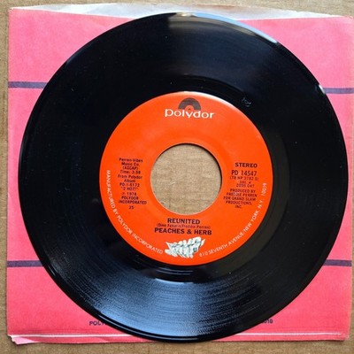 PEACHES & HERB Reunited/Easy As Pie 45 7'' Record Vinyl Records
