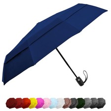 Windproof Travel Umbrellas for Rain - Lightweight, Strong, Compact with  Eas...