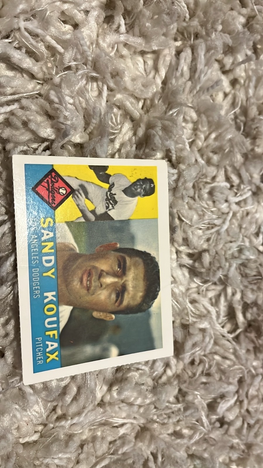 1960 TOPPS SANDY KOUFAX PSA 5 GRADED EX #343 DODGERS