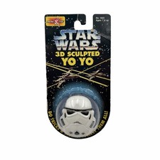 Vintage 1994 Star Wars Storm Trooper 3D Sculpted Yo Yo ToyBiz Spectra Star NEW