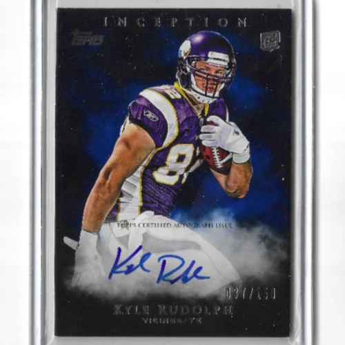 Kyle Rudolph Topps Inception #109 Autograph-Blue
