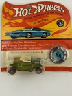 Hot Wheels 1969 HOT HEAP Redline Lime/White NEW Blister Pack w/ Button USA