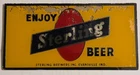 Vintage Sterling Beer Sign