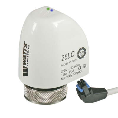 WATTS Stellmotor Stellantrieb Fußbodenheizung 26LC Watts 230V 1,8W, NC2, mit LED