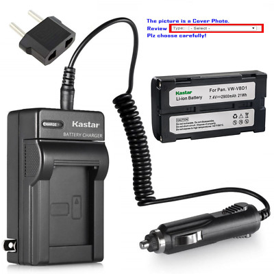 Kastar Battery AC Travel Charger for Hitachi VM-D975LA VM-E340A VM-E368E E368LE
