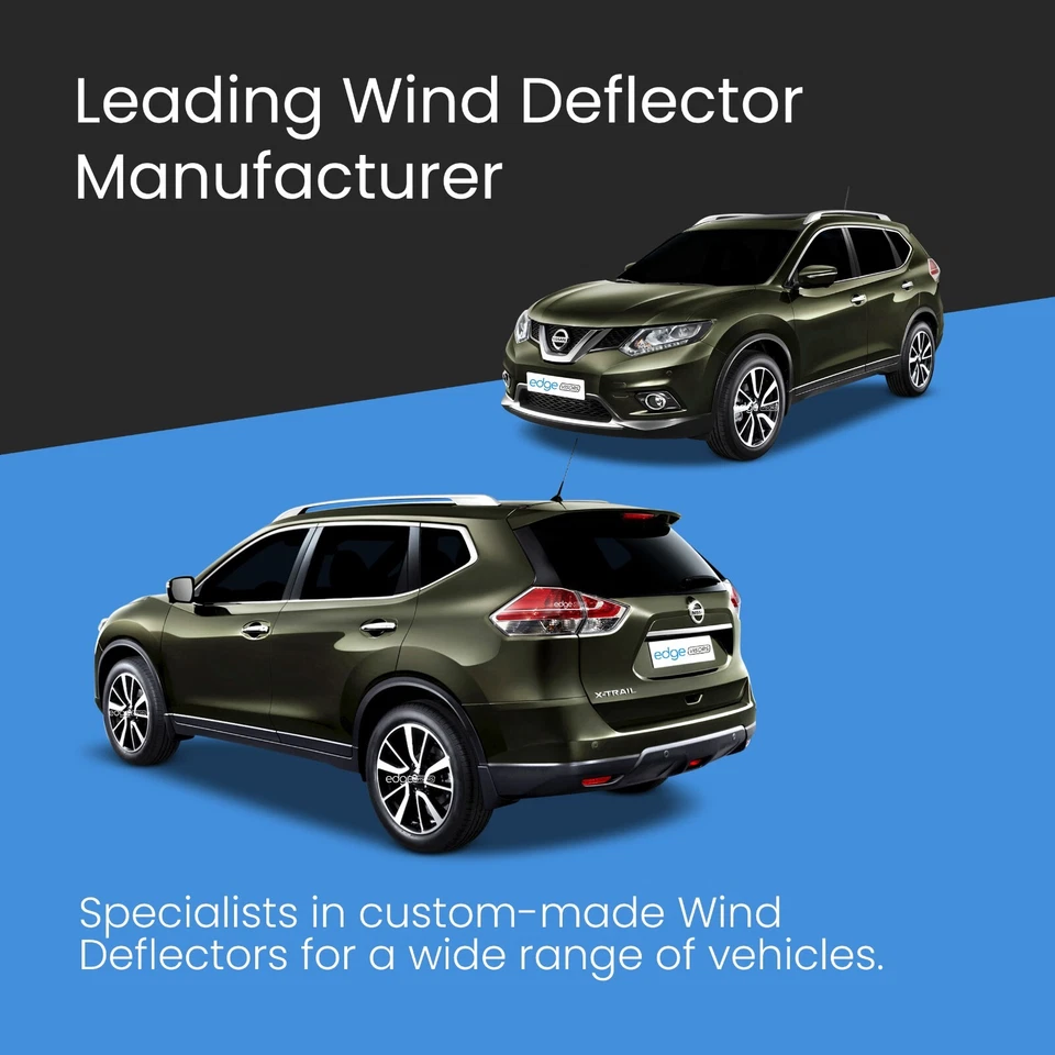 Windabweiser für Nissan X-Trail MK3 T32 2014-2021 5-türer SUV 4-tlg getönt - Bild 2 von 4