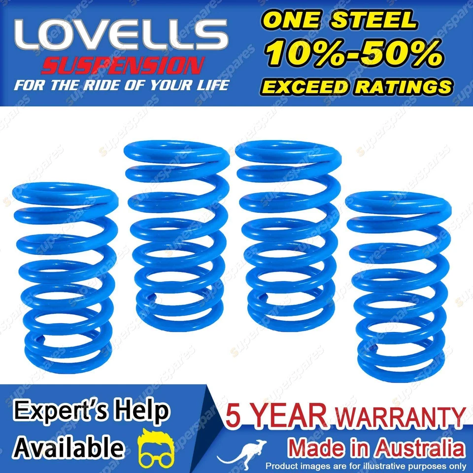 Front + Rear HD STD Coil Springs for Ford Laser Excl TX Turbo 4WD Meteor 4Cyl - image 2 of 2
