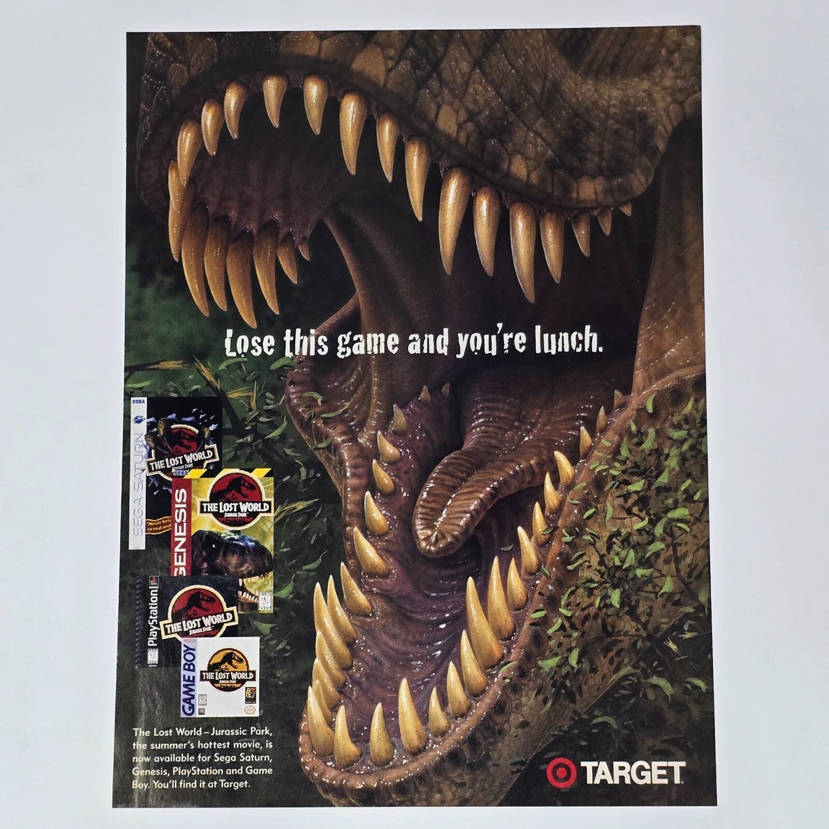 JURASSIC BOYS 自主制作CD 2枚セット 1枚欠け希少 廃盤 Jurassic Park The Lost World PS1 Saturn Genesis Lunch Print Ad