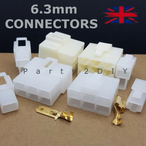 1 to 14 Way 6.3mm Pin Plug CONNECTOR Electrical Multi Terminal Block Wiring - Picture 1 of 11