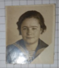 photo woman sailor red army signed 1941-45(A40)