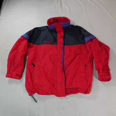 Columbia Jacket Womens Large Red Bugaboo Ski Water Resistant Snowboard Outdoor