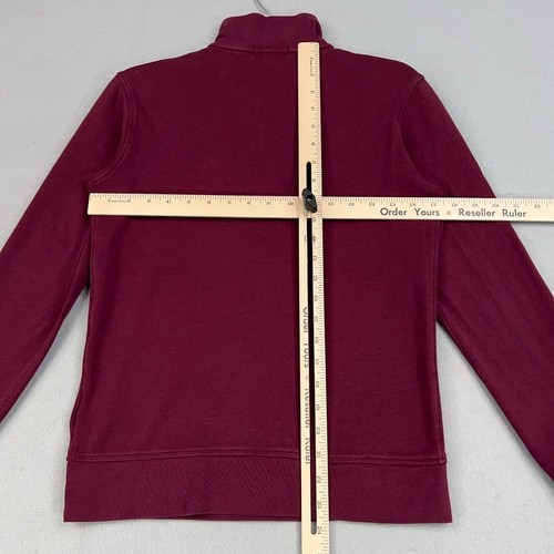 Polo Ralph Lauren Sweater Kids Large Burgundy 1/4 Zip Pullover Preppy Layer Boys - Picture 9 of 13