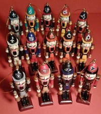 Your Choice 4" Mini NFL Team Nutcracker Ornaments, Christmas Tree, Wreath - NIB 